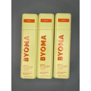 Lot Of 3 Byoma Creamy Jelly Cleanser Refill Ceramide Licorice Green Tea 5.91 oz